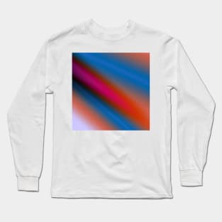 blue red texture art Long Sleeve T-Shirt